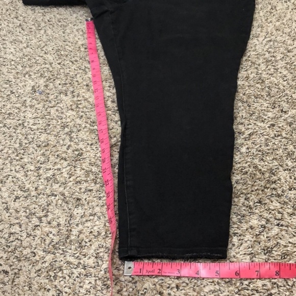 NWT Pistola Arielle Skinny Jeans 24W Midnight Special Distressed Black Denim - Picture 7 of 12